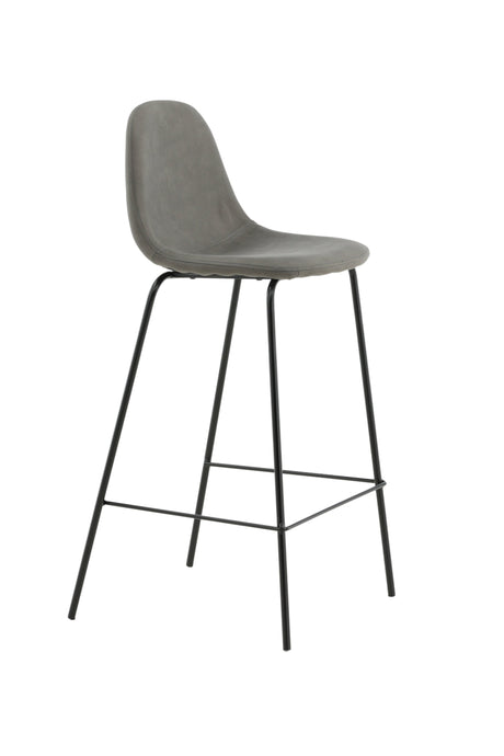 Polar Barhocker - grau/Mikrofaser - Barhocker - ALVAHOME