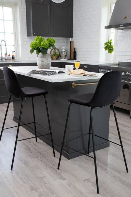 Polar Barhocker - schwarz/Polyester - Barhocker - ALVAHOME
