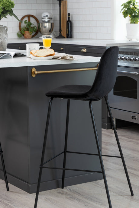 Polar Barhocker - schwarz/Polyester - Barhocker - ALVAHOME