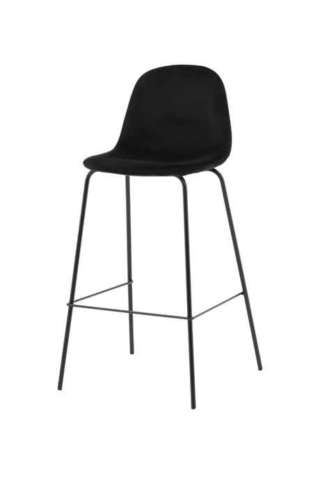 Polar Barhocker - schwarz/Polyester - Barhocker - ALVAHOME