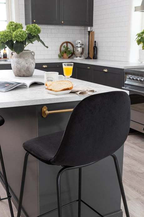 Polar Barhocker - schwarz/Polyester - Barhocker - ALVAHOME