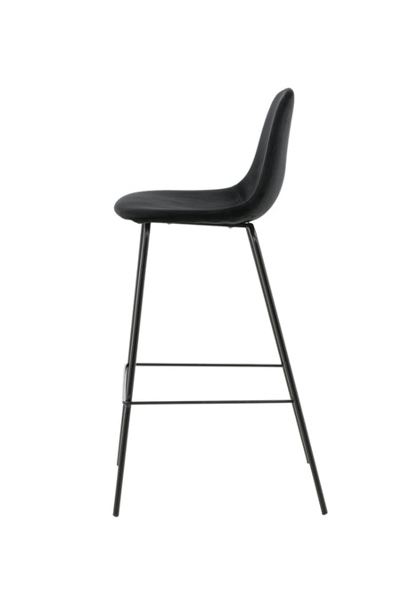 Polar Barhocker - schwarz/Polyester - Barhocker - ALVAHOME