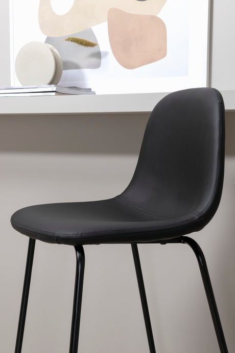 Polar Barhocker - schwarz/PU - Barhocker - ALVAHOME