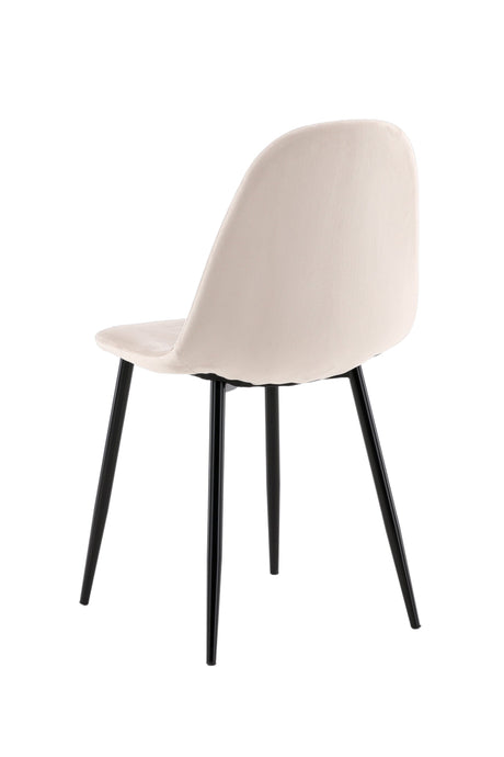 Polar Esszimmerstuhl - beige/Polyester - Samt - Essstühle - ALVAHOME