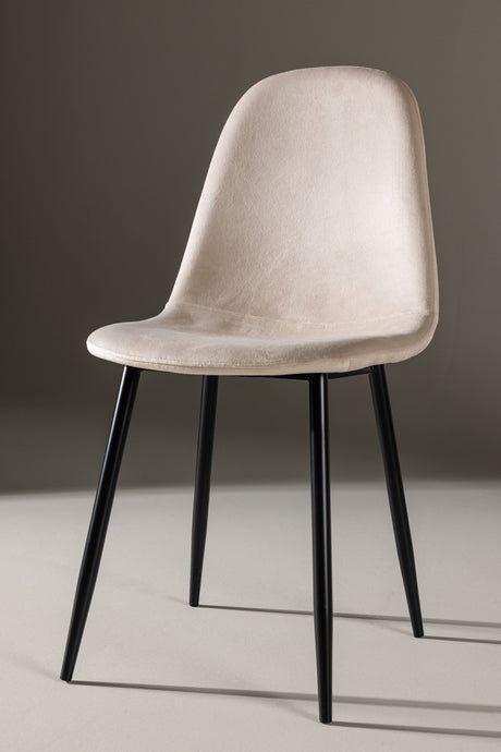 Polar Esszimmerstuhl - beige/Polyester - Samt - Essstühle - ALVAHOME