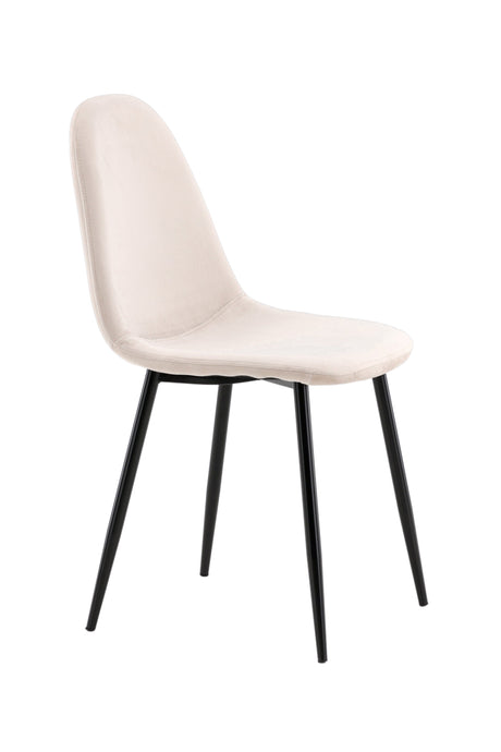 Polar Esszimmerstuhl - beige/Polyester - Samt - Essstühle - ALVAHOME