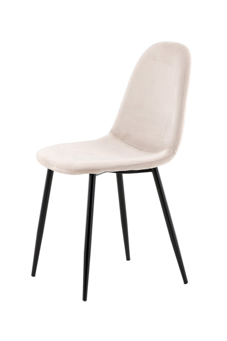 Polar Esszimmerstuhl - beige/Polyester - Samt - Essstühle - ALVAHOME