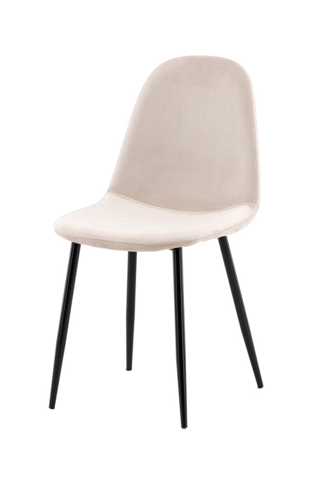 Polar Esszimmerstuhl - beige/Polyester - Samt - Essstühle - ALVAHOME