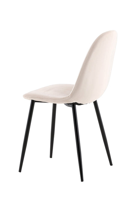 Polar Esszimmerstuhl - beige/Polyester - Samt - Essstühle - ALVAHOME