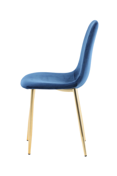 Polar Esszimmerstuhl - blau/Polyester - Samt - Essstühle - ALVAHOME