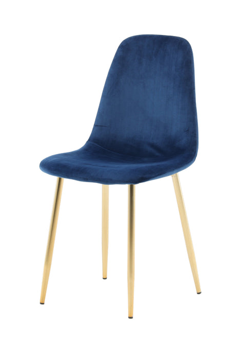 Polar Esszimmerstuhl - blau/Polyester - Samt - Essstühle - ALVAHOME