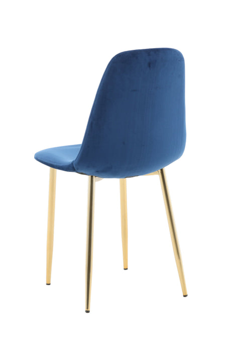 Polar Esszimmerstuhl - blau/Polyester - Samt - Essstühle - ALVAHOME