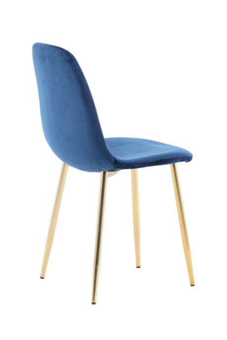 Polar Esszimmerstuhl - blau/Polyester - Samt - Essstühle - ALVAHOME