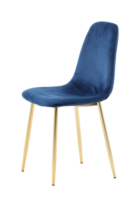 Polar Esszimmerstuhl - blau/Polyester - Samt - Essstühle - ALVAHOME