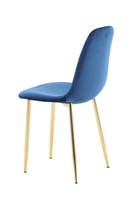 Polar Esszimmerstuhl - blau/Polyester - Samt - Essstühle - ALVAHOME