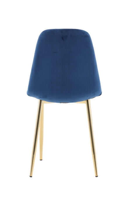 Polar Esszimmerstuhl - blau/Polyester - Samt - Essstühle - ALVAHOME