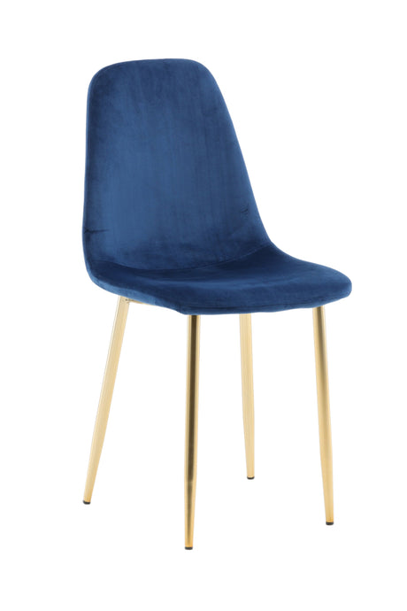 Polar Esszimmerstuhl - blau/Polyester - Samt - Essstühle - ALVAHOME