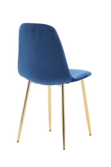 Polar Esszimmerstuhl - blau/Polyester - Samt - Essstühle - ALVAHOME
