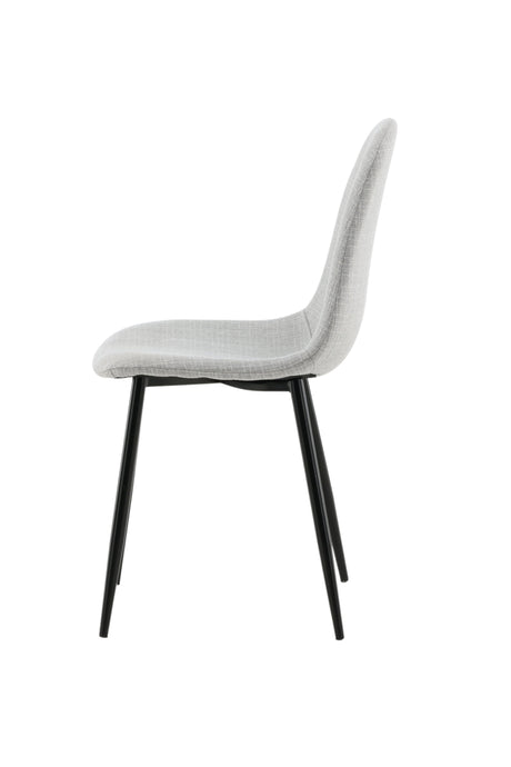Polar Esszimmerstuhl - grau/Polyester - Essstühle - ALVAHOME