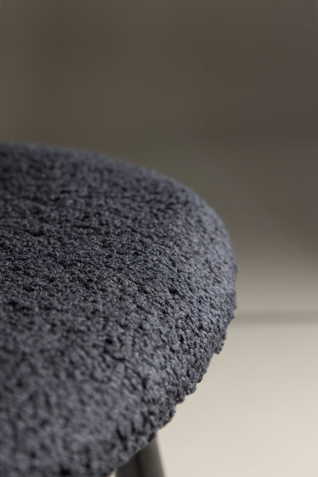 Polar Esszimmerstuhl - schwarz/Polyester - Teddy - Essstühle - ALVAHOME