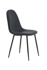 Polar Esszimmerstuhl - schwarz/Polyester - Essstühle - ALVAHOME