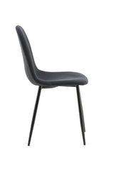 Polar Esszimmerstuhl - schwarz/Polyester - Essstühle - ALVAHOME