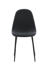 Polar Esszimmerstuhl - schwarz/Polyester - Essstühle - ALVAHOME