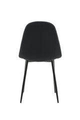 Polar Esszimmerstuhl - schwarz/Polyester - Essstühle - ALVAHOME
