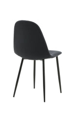 Polar Esszimmerstuhl - schwarz/Polyester - Essstühle - ALVAHOME