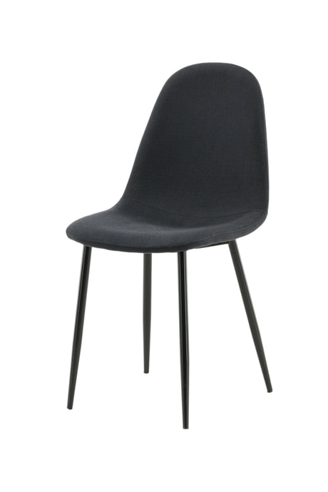 Polar Esszimmerstuhl - schwarz/Polyester - Essstühle - ALVAHOME