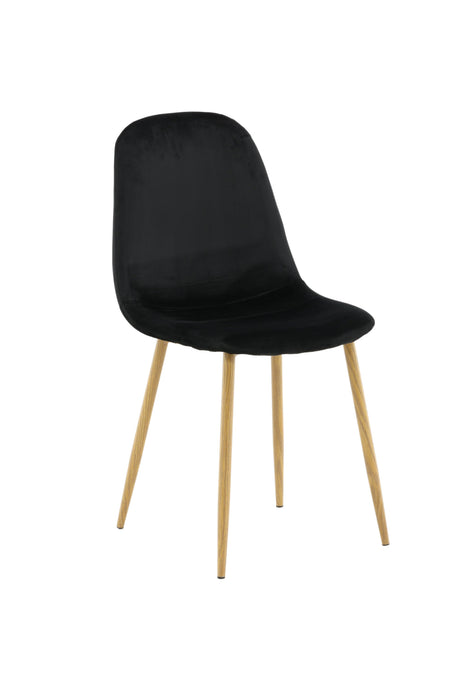 Polar Esszimmerstuhl - schwarz/Stahl - Essstühle - ALVAHOME