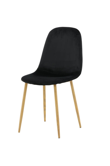 Polar Esszimmerstuhl - schwarz/Stahl - Essstühle - ALVAHOME
