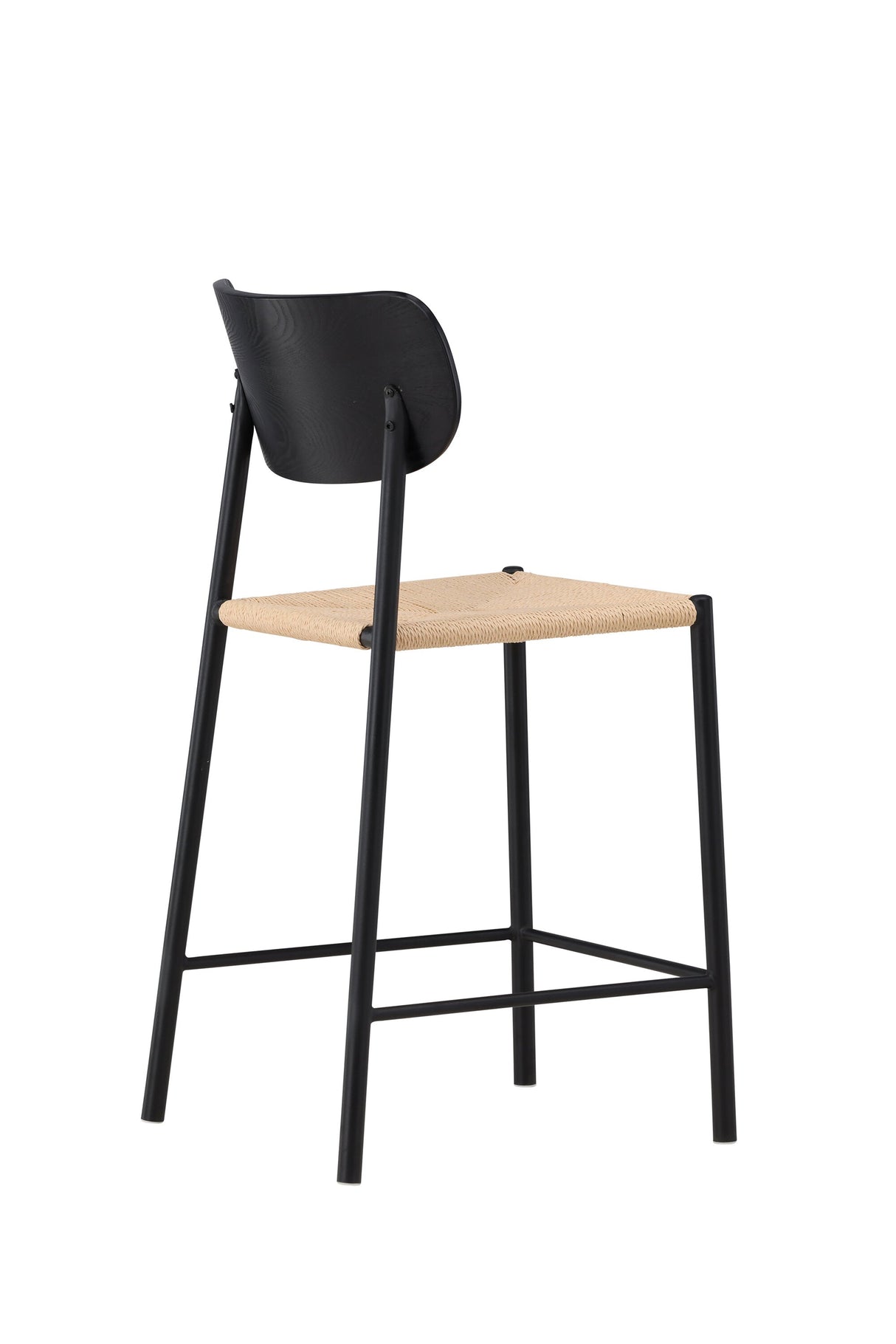 Polly Barhocker - schwarz/Rattan - Barhocker - ALVAHOME