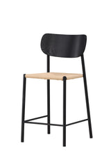 Polly Barhocker - schwarz/Rattan - Barhocker - ALVAHOME
