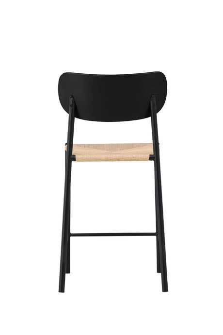 Polly Barhocker - schwarz/Rattan - Barhocker - ALVAHOME