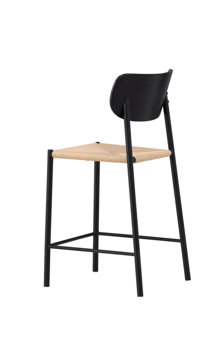 Polly Barhocker - schwarz/Rattan - Barhocker - ALVAHOME