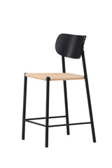 Polly Barhocker - schwarz/Rattan - Barhocker - ALVAHOME