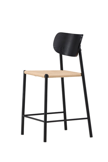 Polly Barhocker - schwarz/Rattan - Barhocker - ALVAHOME