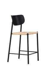 Polly Barhocker - schwarz/Rattan - Barhocker - ALVAHOME