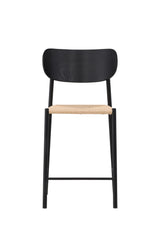 Polly Barhocker - schwarz/Rattan - Barhocker - ALVAHOME