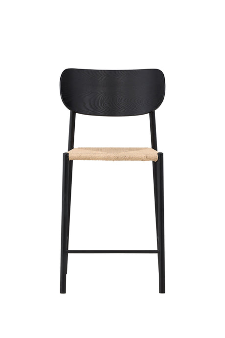 Polly Barhocker - schwarz/Rattan - Barhocker - ALVAHOME
