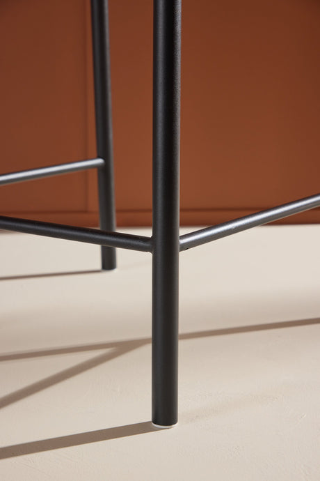 Polly Barhocker - schwarz/Rattan - Barhocker - ALVAHOME