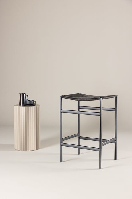 Polly Barhocker - schwarz/Rope - Barhocker - ALVAHOME