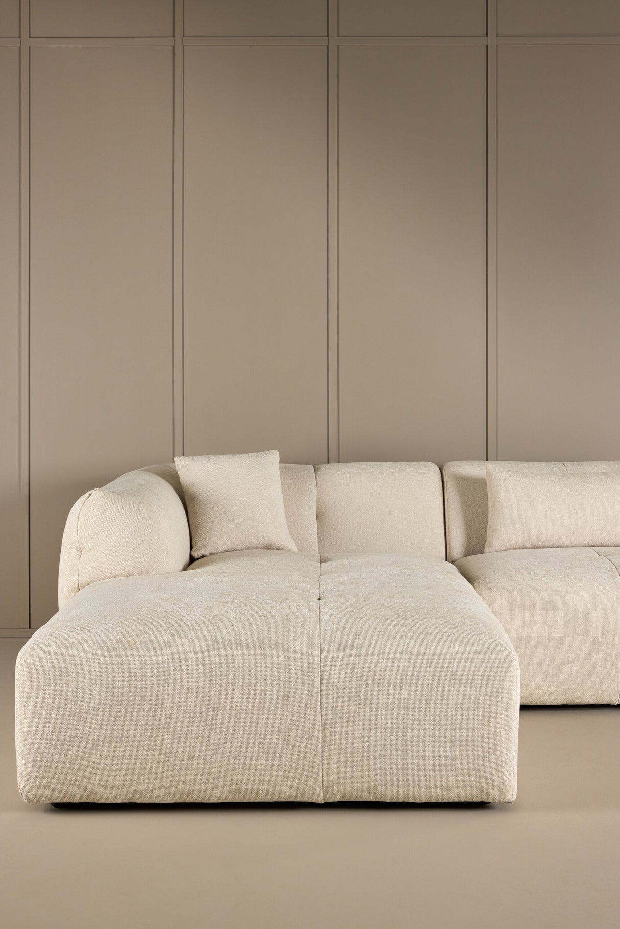 Positano Ecksofa - beige/Polyester - Chaiselongue Sofas - ALVAHOME