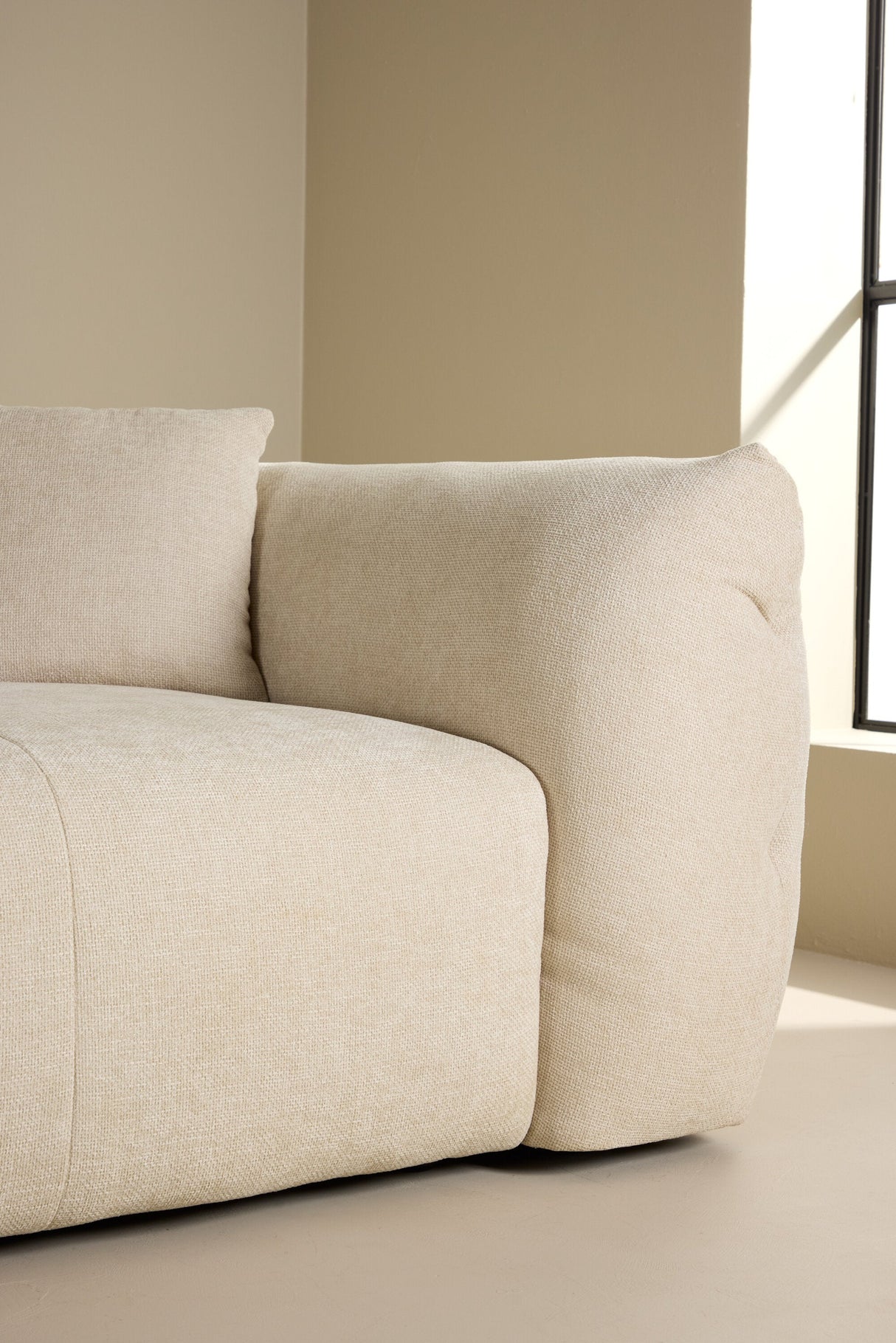Positano Ecksofa - beige/Polyester - Chaiselongue Sofas - ALVAHOME