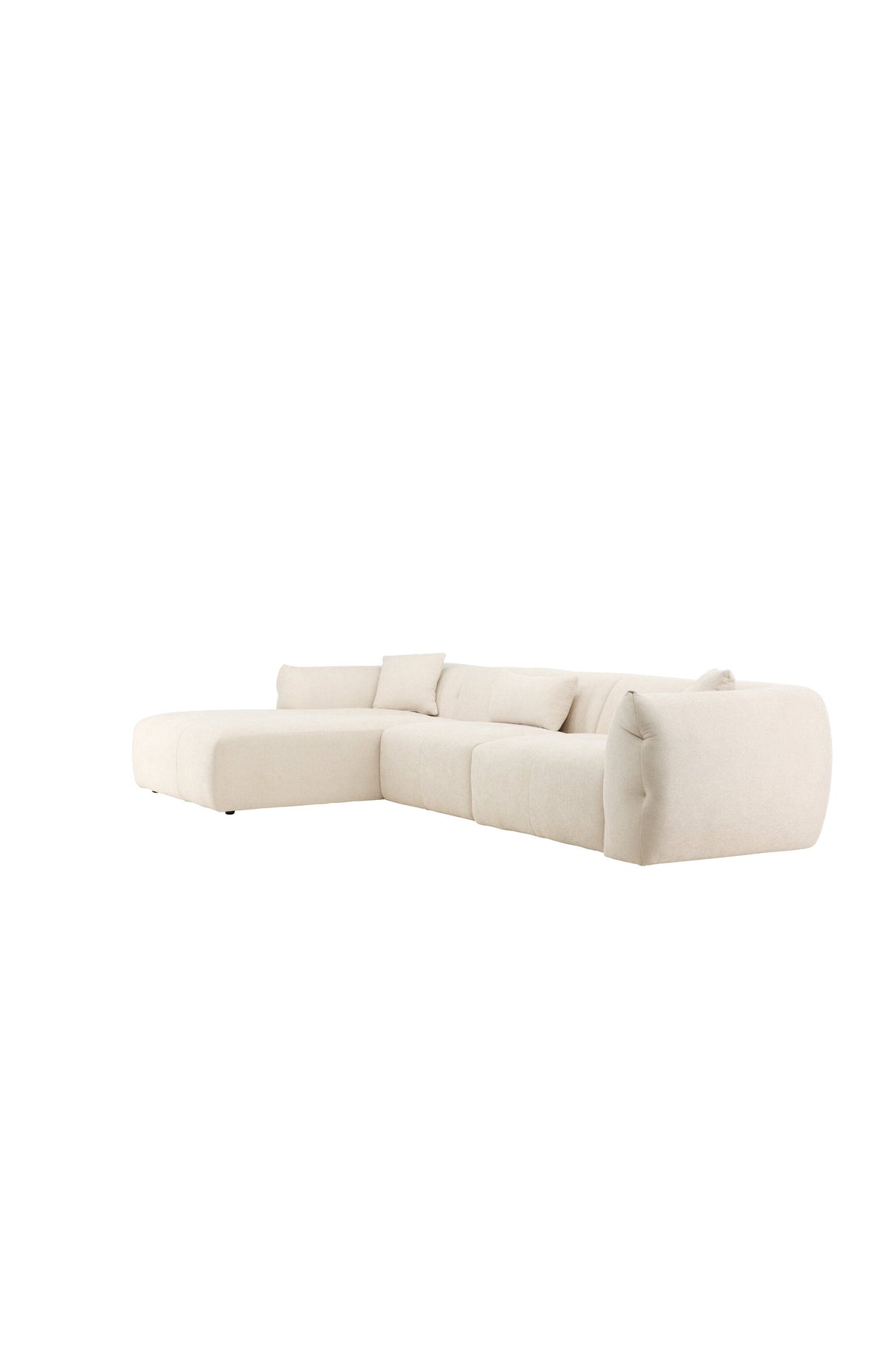 Positano Ecksofa - beige/Polyester - Chaiselongue Sofas - ALVAHOME