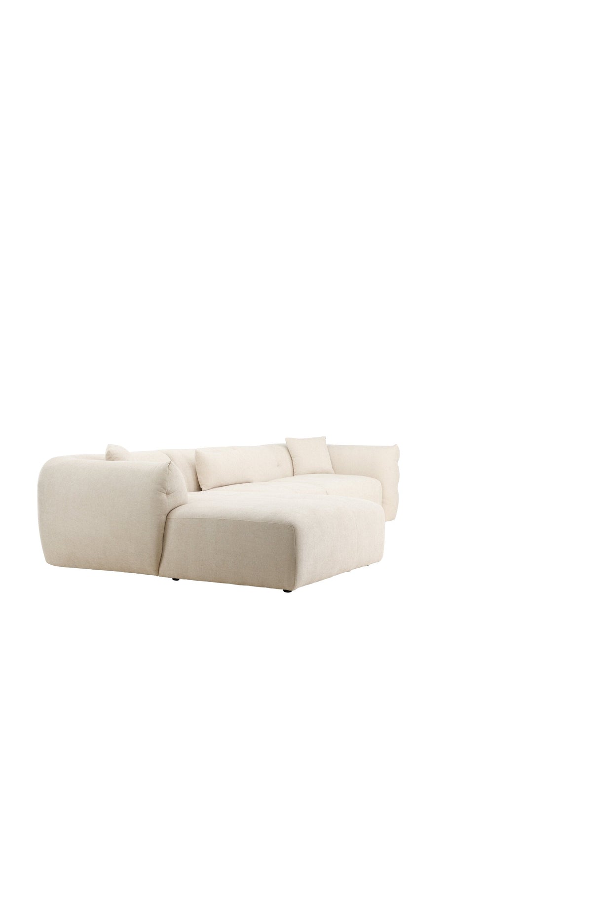Positano Ecksofa - beige/Polyester - Chaiselongue Sofas - ALVAHOME