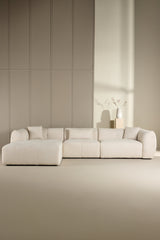 Positano Ecksofa - beige/Polyester - Chaiselongue Sofas - ALVAHOME