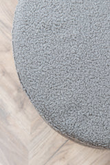 Pot Pouf - grau/Polyester - Teddy - Ottomane / Poufs - ALVAHOME