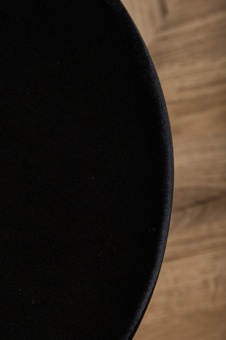 Pot Pouf - schwarz/Polyester - Samt - Ottomane / Poufs - ALVAHOME
